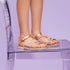 Sandali oro rosa da bambina con strass Le scarpe di Alice, Scarpe Bambini, SKU k285000352, Immagine 0